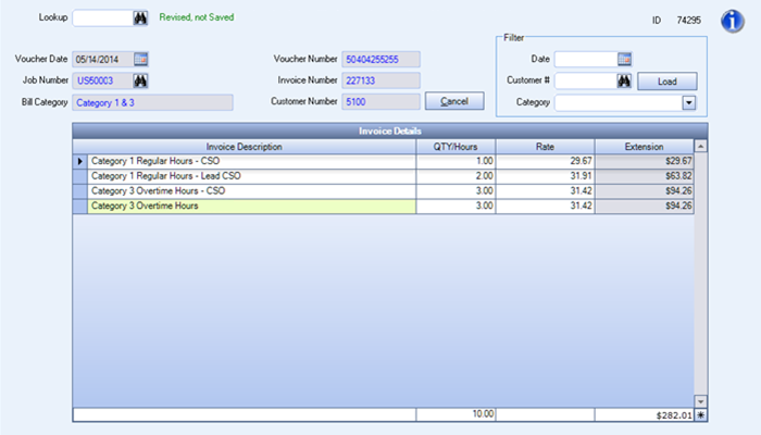 Editing An Invoice Description 2634