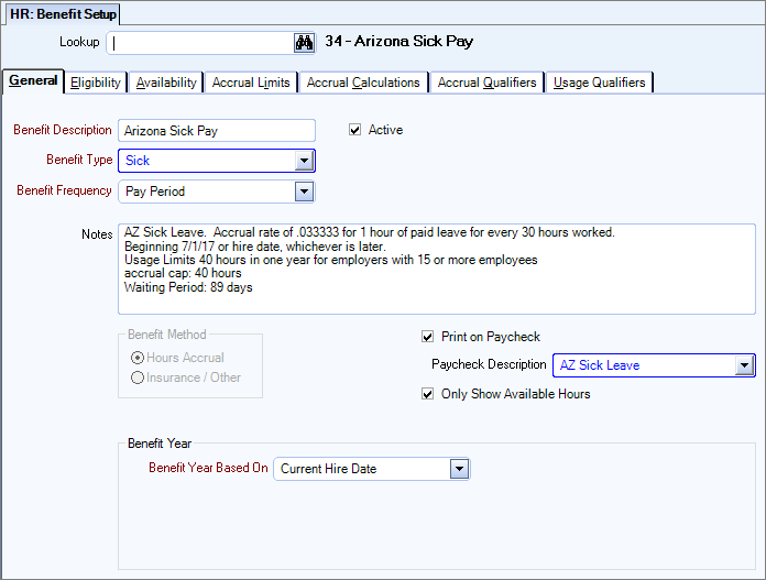 Managing Arizona Paid Sick Leave