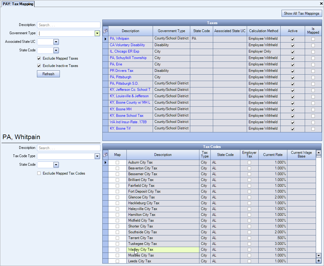 Tax Mapping for Payroll Tax Automation
